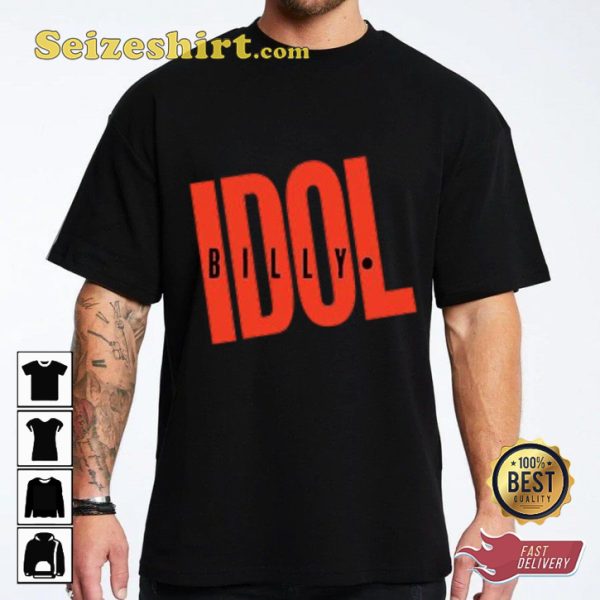 Billy Idol Tour Punk Legend Concert T-shirt