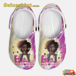 Black And Educated Birthday Thanksgiving Gifts Clogs