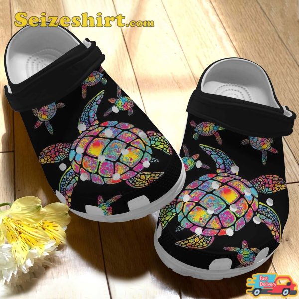 Black Sea Turtle Shoes Save The Ocean Clogs