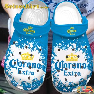 Blue Corona Extra Beer Clog Shoes