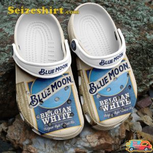 Blue Moon Beer Belgian Style Wheat Ale Clog Shoes