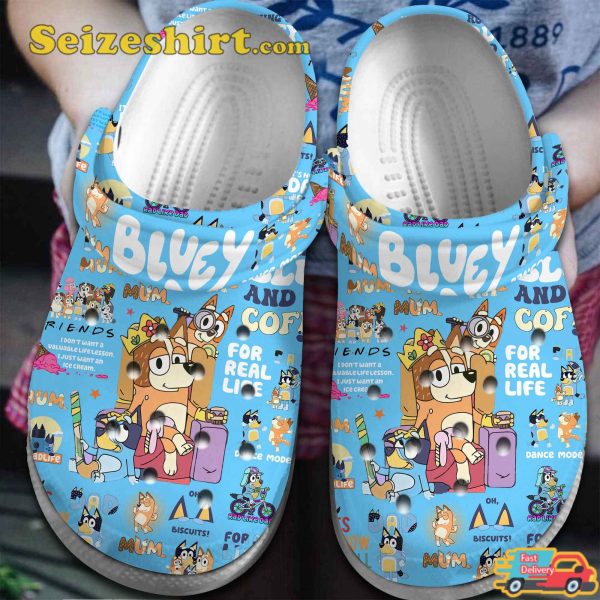 Bluey Cartoon Rad Like Dad For Real Life Clog Shoes