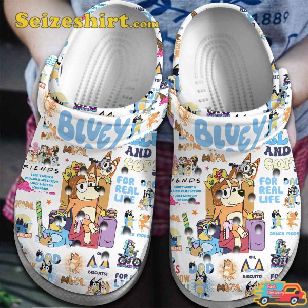 Bluey Cartoon Rad Like Dad For Real Life Clog Shoes