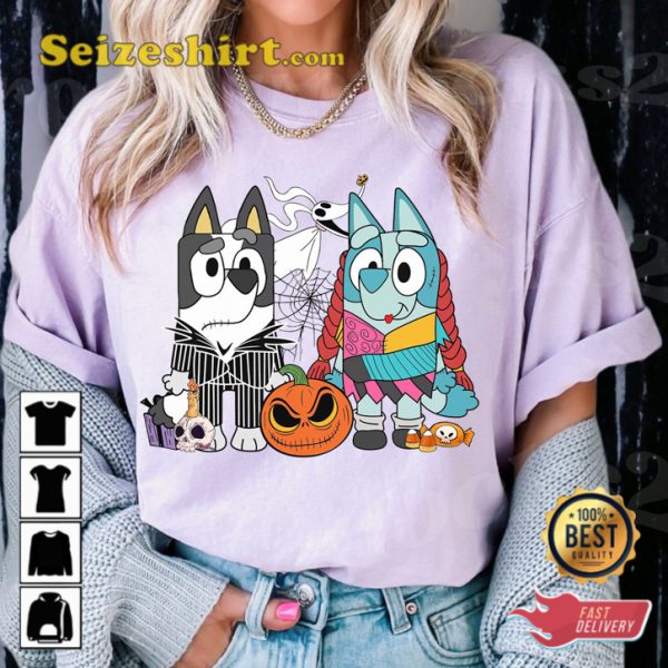 Bluey Jack Skellington 2023 Horror Halloween Costume Sweatshirt