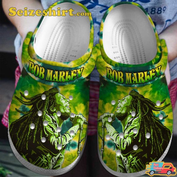 Bob Marley Music Iconic Vibes Three Little Birds Melodies Comfort Clogs