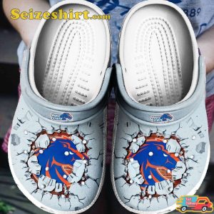 Boise State Broncos Tide Boise State Broncos Your Best Comes Out Of The Blue Baseball Comfort Clogs