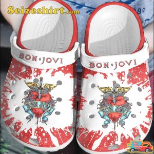 Bon Jovi Rock Anthems Vibes Livin on a Prayer Melodies Comfort Crocs Clog Shoes
