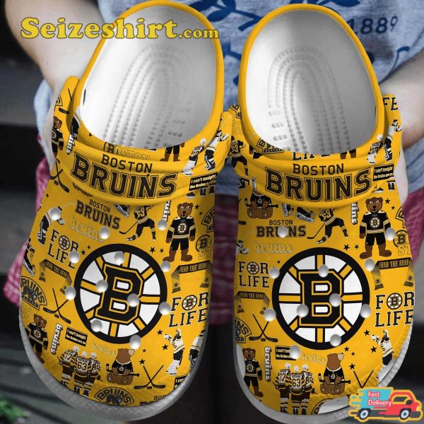 Boston Bruins Bostons Ice Dynasty Hockey Legacy Comfort Clogs