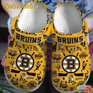 Boston Bruins Chronicles of the Bruins_ Quest Hockey Book Comfort Clogs