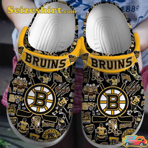 Boston Bruins Chronicles of the Bruins_ Quest Hockey Book Comfort Clogs