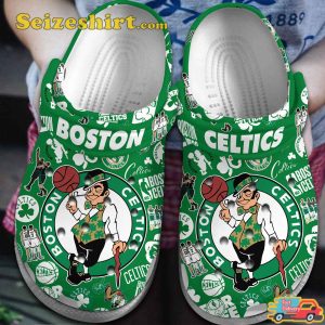 Boston Celtics Basketball Club Celtics And Their Mascot Lucky The Leprechaun Comfort Clogs