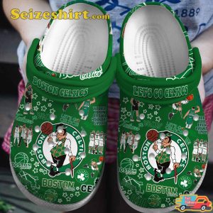 Boston Celtics Fans Pride Lets Go Celtics The Leprechaun Walker Tatum Brown Hayward Smart Comfort Clogs