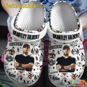 Brantley Gilbert Music Country Rock Vibes Bottoms Up Melodies Comfort Crocs Clog Shoes