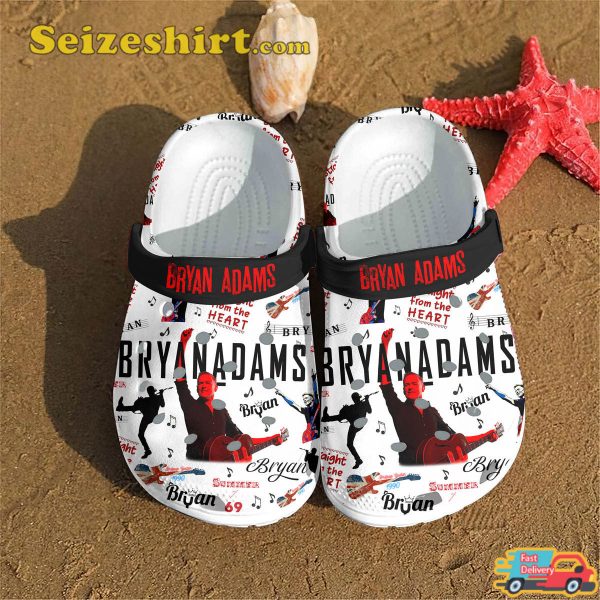 Bryan Adams Music Heartfelt Vibes Straight from the Heart Melodies Comfort Crocs Shoes