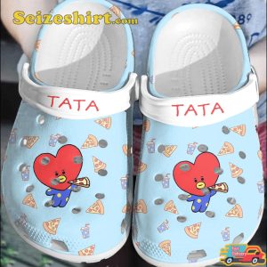 Bts Jungkook Pattern Tata BT21 Crocs Clog Shoes