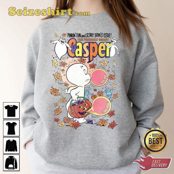 Casper The Friendly Ghost Punkin Fun And Scary Doin Issues Sweatshirt