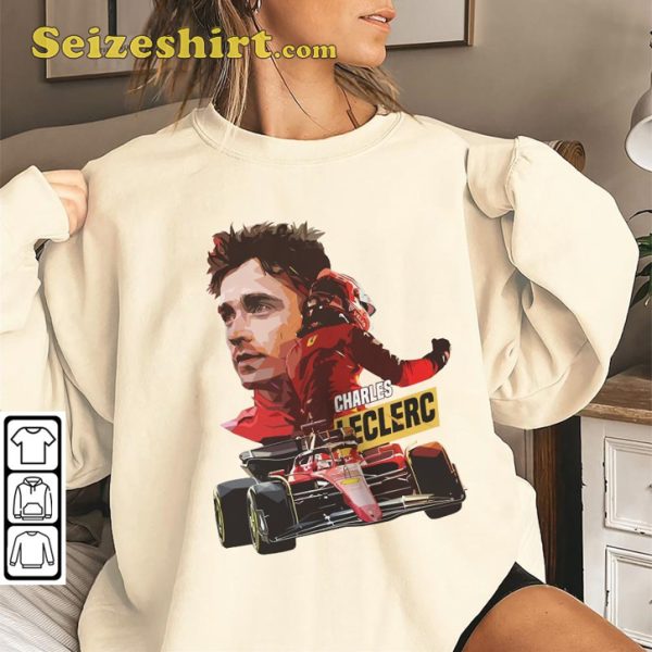 Charles Leclerc Ferrari F1 Driver Racing Sportwear T-Shirt