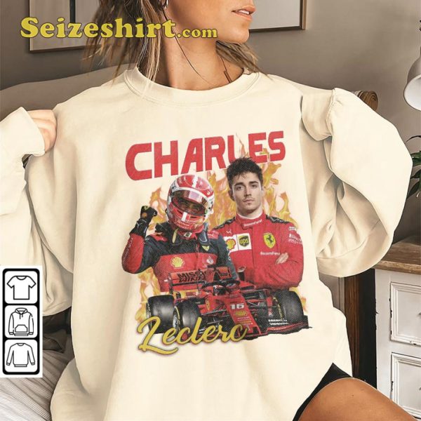Charles Leclerc il Predestinato Ferrari F1 Driver Racing Fanwear T-Shirt