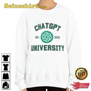 Chatgpt University Chatgpt College Logo Funny GPT User Gift Unisex T-Shirt