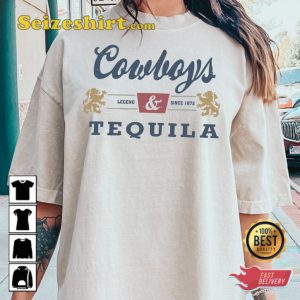 Comfort Colors Cowboys And Tequila Trendy Unisex T-Shirt