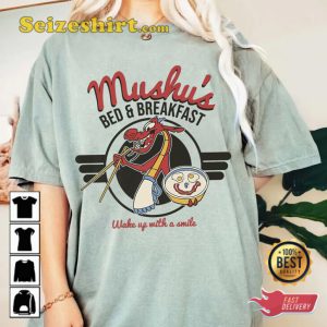 Comfort Colors Disney Mulan Mushu Bed And Breakfast Cartoon Trendy T-Shirt