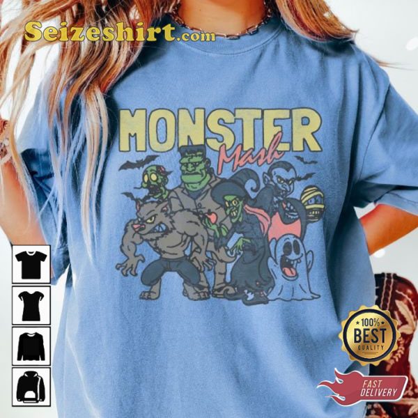 Comfort Colors Monster Mash Holiday Celebrate Halloween Outfit Unisex Sweatshirt