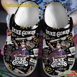 Country Superstar Luke Combs Crazy Bullhead Melodies Comfort Clogs