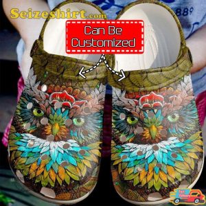 Crocband Footwearmerch Animal Owl Mystic Clog Shoes