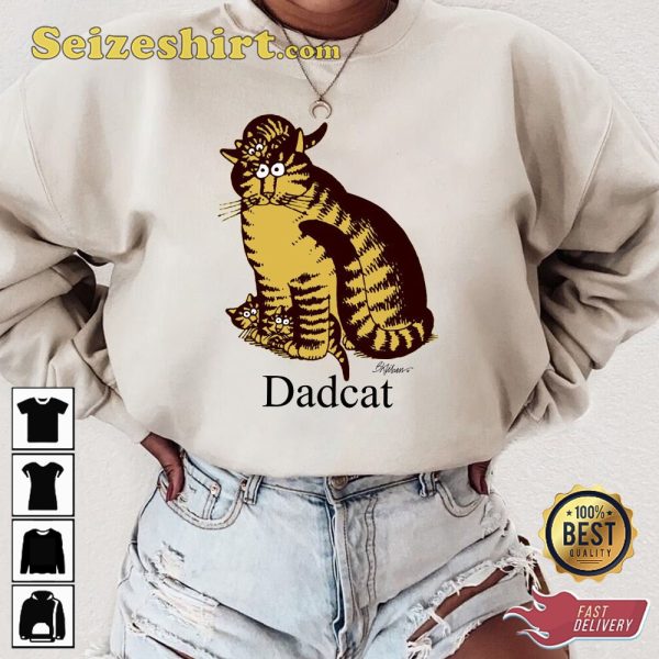 Dadcat Kliban Dad Cat Crazy Vintage Sweatshirt