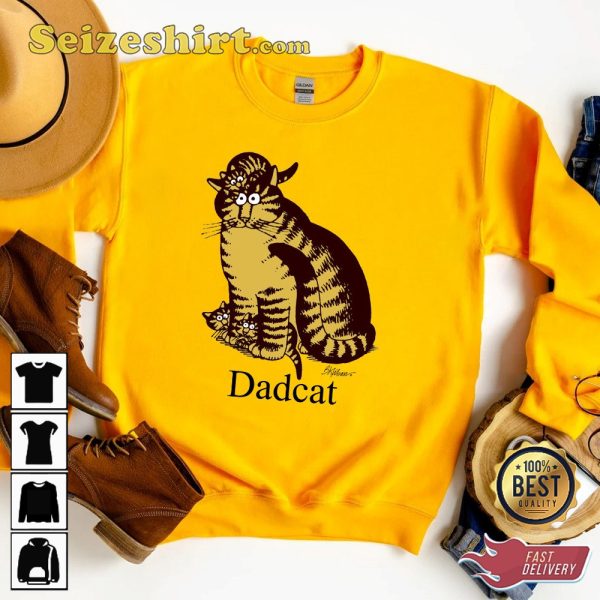 Dadcat Kliban Dad Cat Crazy Vintage Sweatshirt