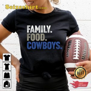 Dallas Football Game Day Thanksgiving Day Family Food Cowboys Sport T-Shirt