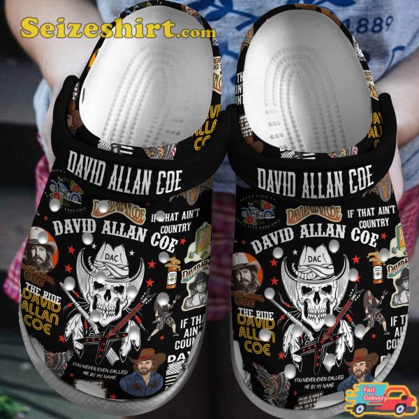 David Allan Coe Music Rebel Vibes The Devil Went to Jamaica Melodies Comfort Crocs Shoes