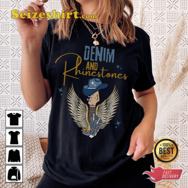 Denim And Rhinestone Country Concert Music T-Shirt