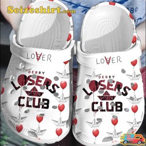 Derry Losers Club Pennywise Balloon 2023 Halloween Celebrate Horror Comfort Crocband Shoes