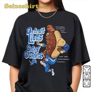 Detroit Lions Coney Crushers Charcoal Guy Fieris Flavortown Football Sportwear Unisex T-Shirt