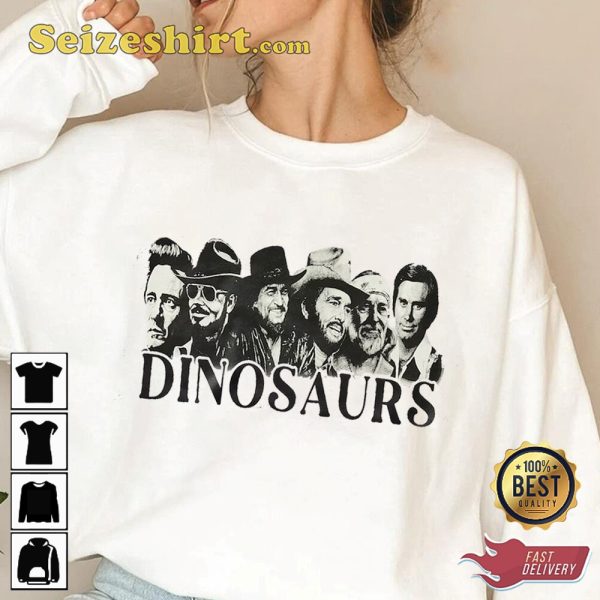 Dinosaurs Country Legends Roaring Tunes T-Shirt