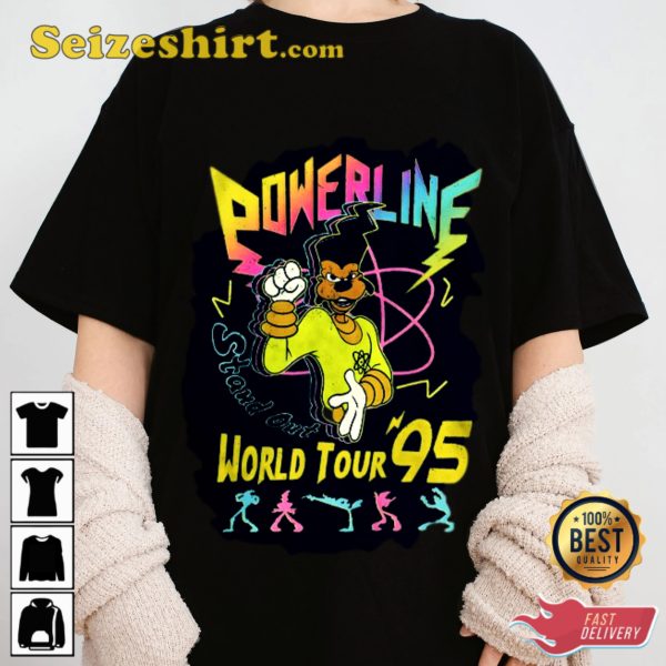 Disney A Goofy Powerline World Tour 95 Cartoon Disney Outfit Unisex T-shirt