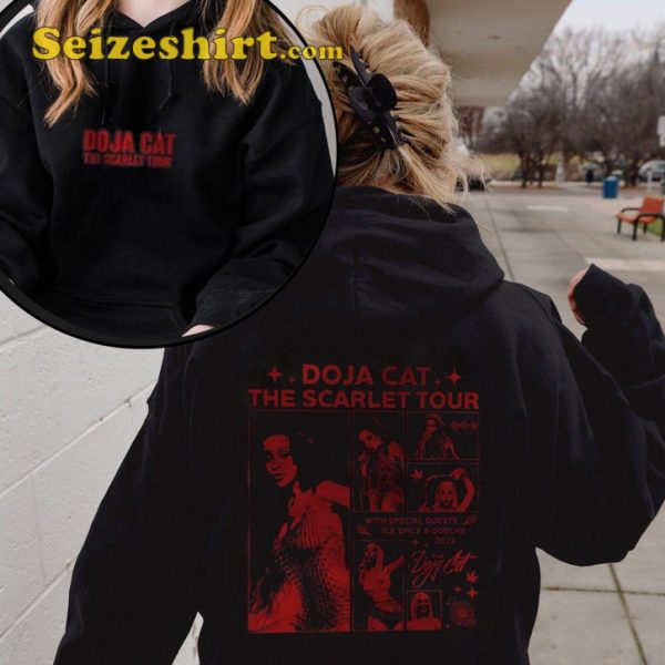 Doja Cat The Scarlet Tour 2023 Kittenz Alcoholic Teen Concert  T-Shirt