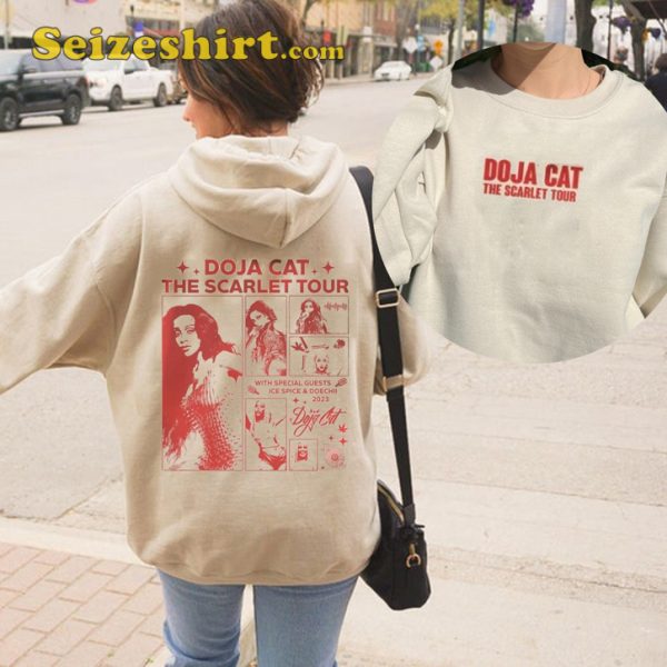 Doja Cat The Scarlet Tour 2023 Kittenz Alcoholic Teen Concert  T-Shirt