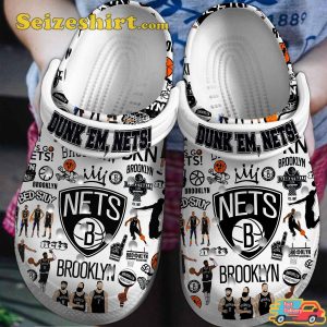 Dunk Em Nets Brooklyn Netsnba Crocs Clog Shoes