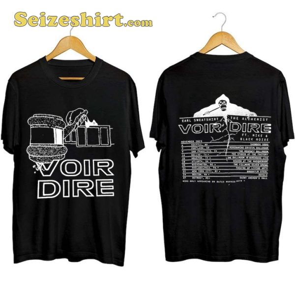 Earl Sweatshirt And The Alchemist Voir Dire Tour 2023 T-Shirt