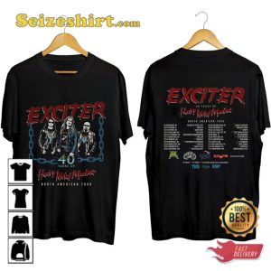 Exciter 40 Years Of Heavy Metal Maniac Tour Anniversary Concert T-Shirt