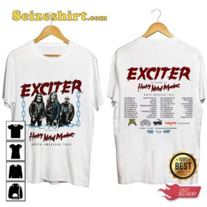 Exciter 40 Years Of Heavy Metal Maniac Tour Anniversary Concert T-Shirt