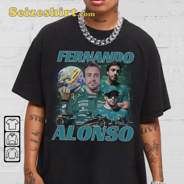 Fernando Alonso Speedster Alpine F1 Racing Fanwear Unisex T-Shirt