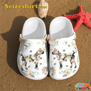 Floral Dog Pet Lover Crocs Clog Shoes