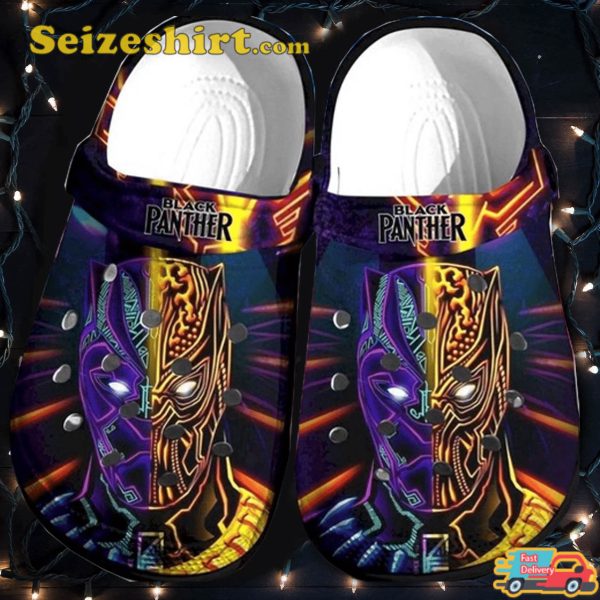 Footwearmerch Black Panther Crocs Clog Shoes