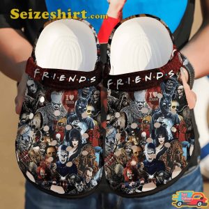 Friends Halloween Characters I Love Horror Holiday Celebrate Comfort Crocbrand Clogs Shoes