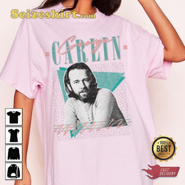 George Carlin Stand-up comedy Vintage Style Fan T-Shirt