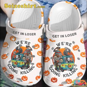 Get In Loser Halloween Characters Pumkin 2023 Halloween Celebrate Horror Clog Shoes