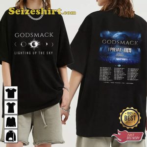 Godsmack Fall Tour 2023 Lighting Up The Sky With Staind T-shirt